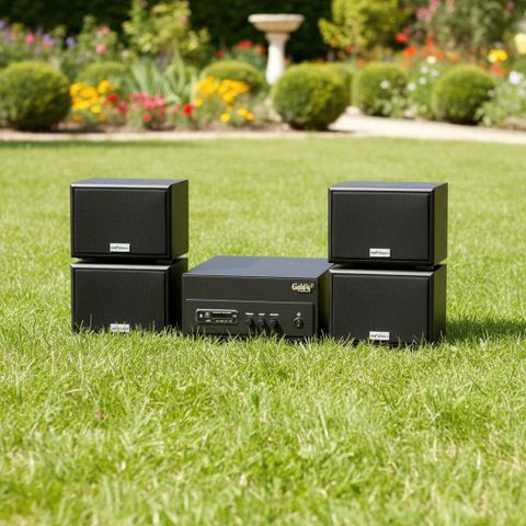 [Diện tích 80m2] A156PU Goldsound 200w + 4 loa Goldsound ngoài trời V101-NT - 15w, loa được thiết kế riêng cho quán, bật lớn không tạp âm, không bao gồm công lắp đặt, bảo hành 12 tháng