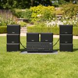 [Diện tích 320m2 + 04 Kênh] Amply Goldsound A384PU - 4K 4 kênh 800w + 8 loa Goldsound treo tường chống nước V50NT-PU 50w, loa được thiết kế riêng cho quán, bật lớn không tạp âm, miễn phí công lắp đặt, bảo hành dài hạn 12 tháng.