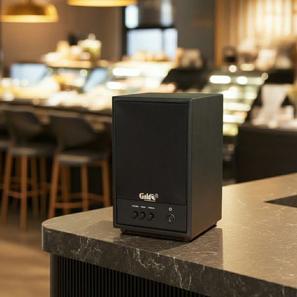 Loa treo tường không dây C50 UHF Goldsound (1 chiếc), công suất 50w, loa bass 5 inch, treble 2 inch, kích thước rộng 20 cm, cao 32 cm, sâu 20 cm, phủ da cao cấp, bảo hành dài hạn 5 năm.