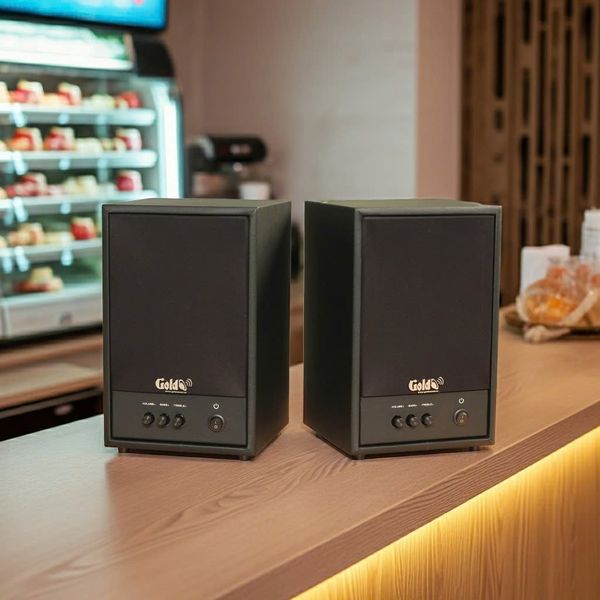 Loa treo tường không dây C50 UHF Goldsound (1 chiếc), công suất 50w, loa bass 5 inch, treble 2 inch, kích thước rộng 20 cm, cao 32 cm, sâu 20 cm, phủ da cao cấp, bảo hành dài hạn 5 năm.