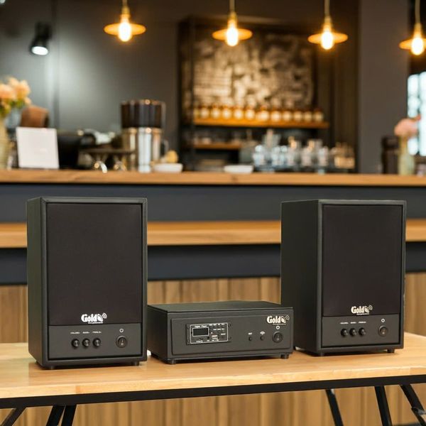 Loa treo tường không dây C50 UHF Goldsound (1 chiếc), công suất 50w, loa bass 5 inch, treble 2 inch, kích thước rộng 20 cm, cao 32 cm, sâu 20 cm, phủ da cao cấp, bảo hành dài hạn 5 năm.