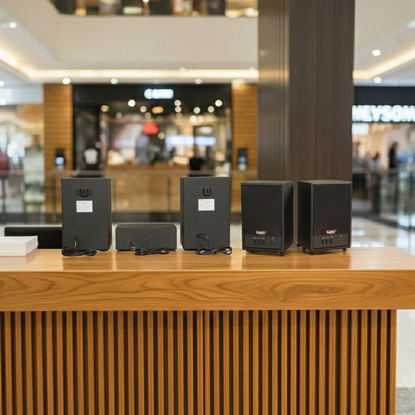 Dàn loa treo tường không dây, loa thông báo, loa phát nhạc tự động: 01 amply A50 Goldsound + 4 loa không dây C50 UHF Goldsound