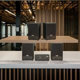 Dàn loa treo tường không dây, loa thông báo, loa phát nhạc tự động: 01 amply A50 Goldsound + 4 loa không dây C50 UHF Goldsound