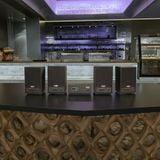 Dàn loa treo tường không dây, loa thông báo, loa phát nhạc tự động: 01 amply A50 Goldsound + 4 loa không dây C50 UHF Goldsound