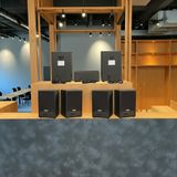 Dàn loa treo tường không dây, loa thông báo, loa phát nhạc tự động: 01 amply A50 Goldsound + 6 loa không dây C50 UHF Goldsound