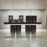 Dàn loa treo tường không dây, loa thông báo, loa phát nhạc tự động: 01 amply A50 Goldsound + 8 loa không dây C50 UHF Goldsound