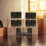 Dàn loa treo tường không dây, loa thông báo, loa phát nhạc tự động: 01 amply A50 Goldsound + 10 loa không dây C50 UHF Goldsound