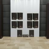 Dàn loa treo tường không dây, loa thông báo, loa phát nhạc tự động: 01 amply A50 Goldsound + 10 loa không dây C50 UHF Goldsound