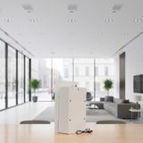 Loa âm trần bluetooth ATR120, công suất 120w, bass 4 inch, treble 2 inch, bluetooth 5.0, cổng AUX, USB, thiết kế loa thùng gỗ dài 335 mm, rộng 200 mm, cao 95 mm. Bảo hành 12 tháng