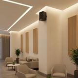 Loa không dây treo tường V30 UHF Goldsound, công suất 30w, loa bass 3 inch, kích thước rộng 14.5 cm, cao 21.5 cm, sâu 15 cm, bảo hành dài hạn 5 năm.