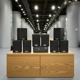 Dàn loa không dây treo tường, Loa thông báo, loa phát nhạc tự động: 01 amply A57 Goldsound + 8 loa không dây Goldsound V30 UHF - 30w