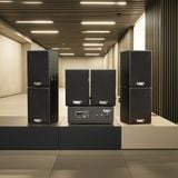 Dàn loa không dây treo tường, Loa thông báo, loa phát nhạc tự động: 01 amply A57 Goldsound + 6 loa không dây Goldsound V30 UHF - 30w