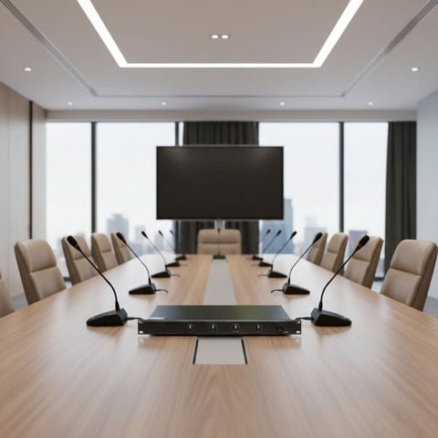 Bộ điều khiển micro trung tâm phòng hội nghị, phòng họp, hội thảo