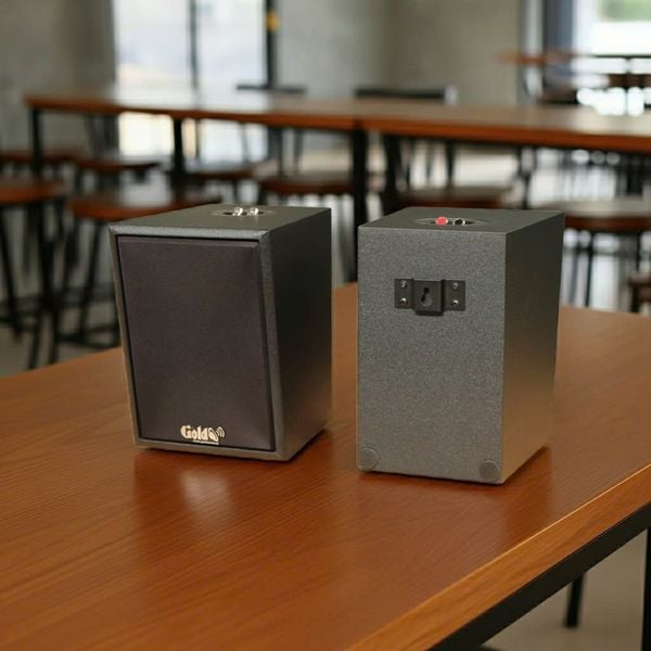 Loa thông báo, loa phát nhạc nền tự động A907PU-2K Goldsound 2 vùng âm lượng 900w + 4 loa Goldsound C25 màu đen, loa được thiết kế riêng cho quán, bật lớn không tạp âm, miễn phí công lắp đặt, bảo hành dài hạn 5 năm.