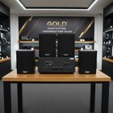 Loa thông báo, loa phát nhạc nền tự động A907PU-2K Goldsound 2 vùng âm lượng 900w + 4 loa Goldsound C25 màu đen, loa được thiết kế riêng cho quán, bật lớn không tạp âm, miễn phí công lắp đặt, bảo hành dài hạn 5 năm.