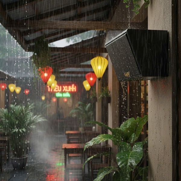 Loa sân vườn treo tường C38NT (ngoài trời, số lượng 01 loa), công suất 38w, thiết kế chống nước, loa bass 4 inch, kích thước rộng 23 cm, cao 17 cm, sâu 20 cm, bảo hành 12 tháng