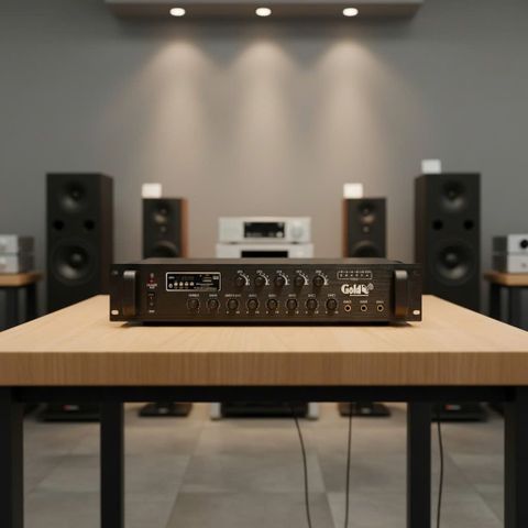 Amply A450F: âm ly phóng thanh (công suất 450w, 5 vùng, bluetooth, USB, SD Card, AUX)