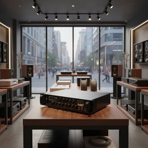 Amply A450F: âm ly phóng thanh (công suất 450w, 5 vùng, bluetooth, USB, SD Card, AUX)