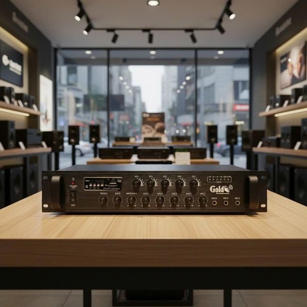 Amply A650F: âm ly phóng thanh (công suất 650w, 5 vùng, bluetooth, USB, SD Card, AUX)