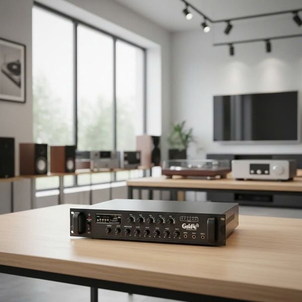 Amply A650F: âm ly phóng thanh (công suất 650w, 5 vùng, bluetooth, USB, SD Card, AUX)
