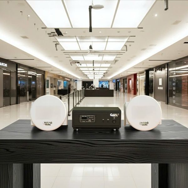 Loa âm trần không dây: 01 amply A50 Goldsound + 2 loa âm trần không dây VAT37 UHF Goldsound, loa được thiết kế riêng cho quán, bật lớn không tạp âm, bảo hành dài hạn 5 năm.