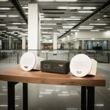 Loa âm trần không dây: 01 amply A50 Goldsound + 2 loa âm trần không dây VAT37 UHF Goldsound, loa được thiết kế riêng cho quán, bật lớn không tạp âm, bảo hành dài hạn 5 năm.