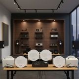 Dàn loa âm trần không dây: 01 amply A50 Goldsound + 6 loa âm trần không dây VAT37 UHF Goldsound, loa được thiết kế riêng cho quán, bật lớn không tạp âm, bảo hành dài hạn 5 năm.