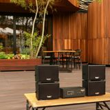 Loa sân vườn không dây: 01 amply A57 Goldsound + 4 loa treo tường ngoài trời không dây G20-NT Goldsound