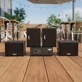 Loa sân vườn không dây: 01 amply A57 Goldsound + 4 loa treo tường ngoài trời không dây G20-NT Goldsound