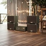 Loa sân vườn không dây: 01 amply A57 Goldsound + 4 loa treo tường ngoài trời không dây G20-NT Goldsound