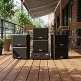 Loa sân vườn không dây: 01 amply A57 Goldsound + 6 loa treo tường ngoài trời không dây G20-NT Goldsound