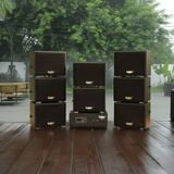 Loa sân vườn không dây: 01 amply A57 Goldsound + 8 loa treo tường ngoài trời không dây G20-NT Goldsound