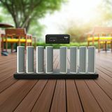 Loa sân vườn không dây: 01 amply A57 Goldsound + 8 loa cột chống nước sân vườn không dây G110-NT UHF Goldsound