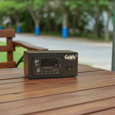 Amply A160PU Goldsound (160w, đủ kết nối Bluetooth, AUX, USB, SD CARD)