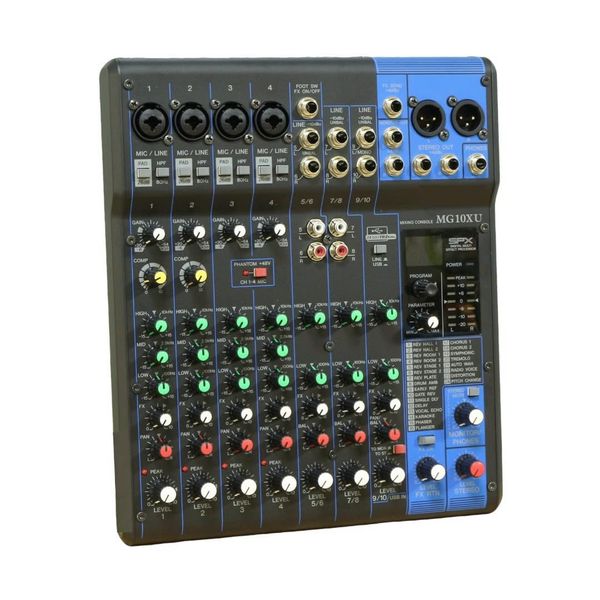 Mixer 10 Line in (10 kênh, Analog, 4 Mono, 3 Stereo)