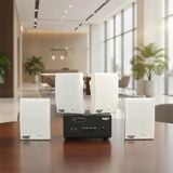 Dàn loa treo tường thông báo phát nhạc nền Gold4Office H4.0: Amply 150w + 4 loa hộp treo tường H15, Amply, loa được thiết kế riêng cho quán, bật lớn không tạp âm, bảo hành dài hạn 5 năm.