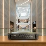 Dàn loa âm trần thông báo, phát nhạc nền tự động: A280F Goldsound 280w + 6 loa âm trần VAT9, loa được thiết kế riêng cho quán, bật lớn không tạp âm, miễn phí công lắp đặt