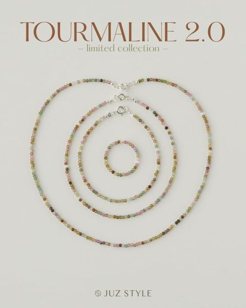  Set trang sức đá Tourmaline 2mm 