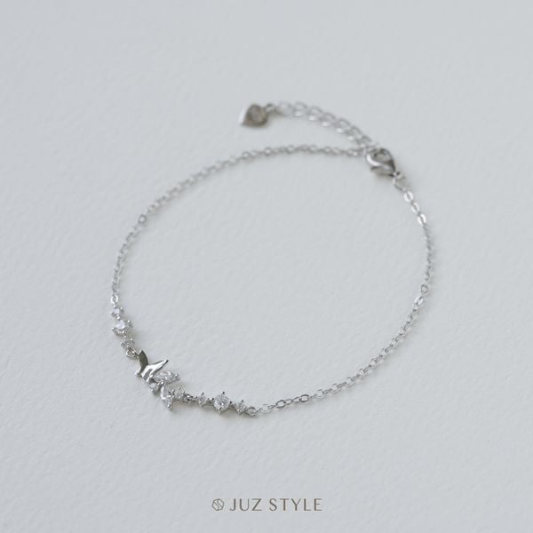  Lắc tay bạc Butterfly Cz 