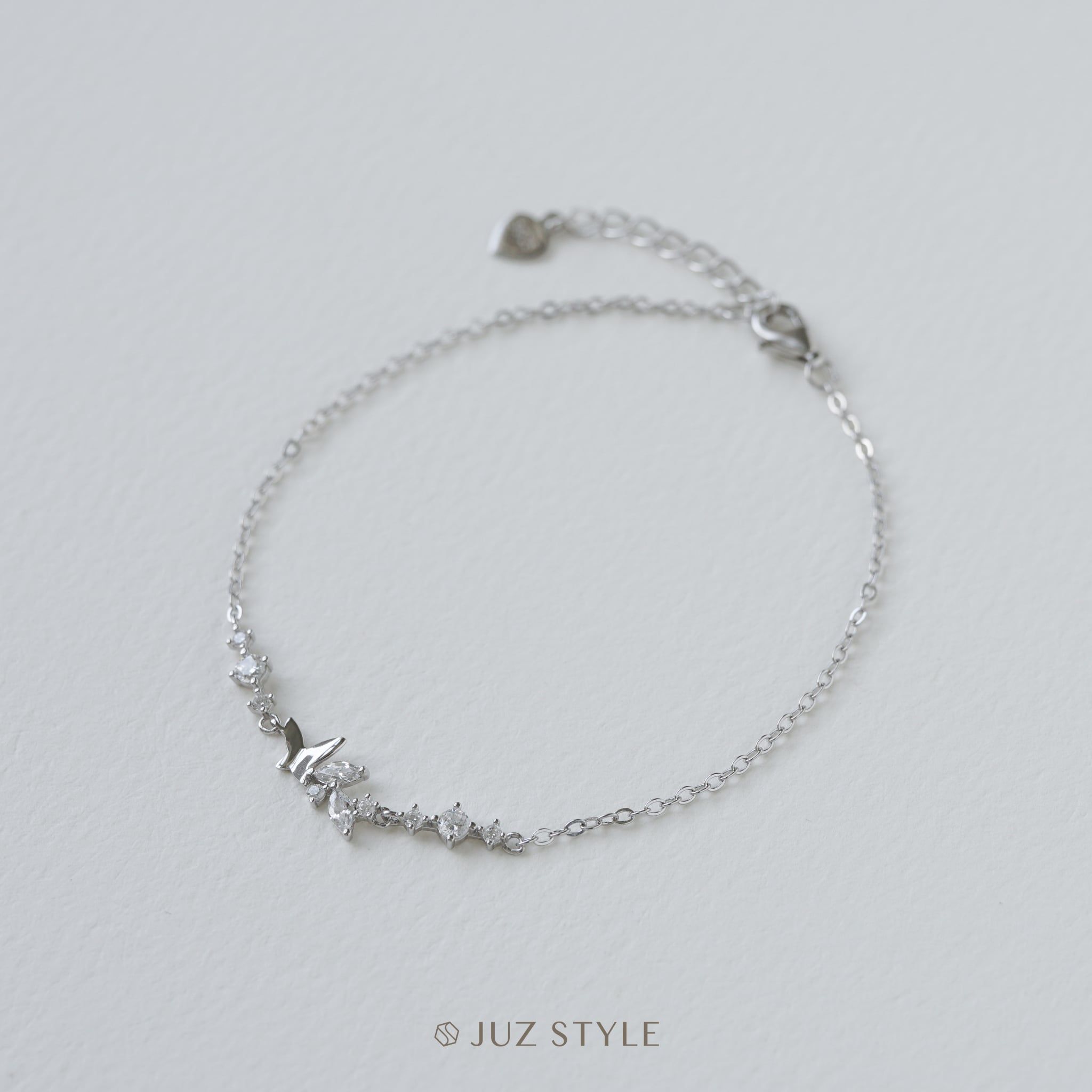  Lắc tay bạc Butterfly Cz 