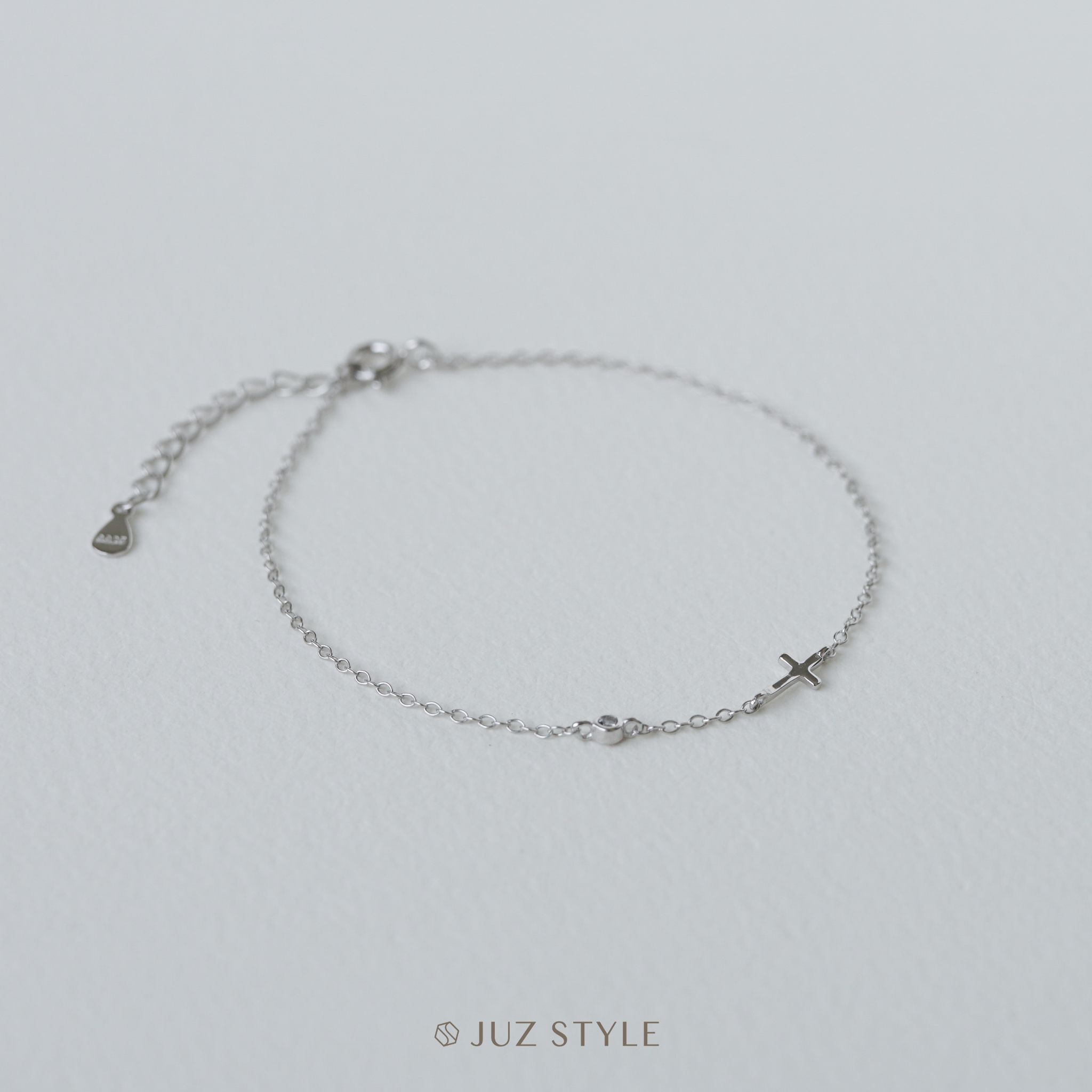  Lắc tay bạc Cross Cz 