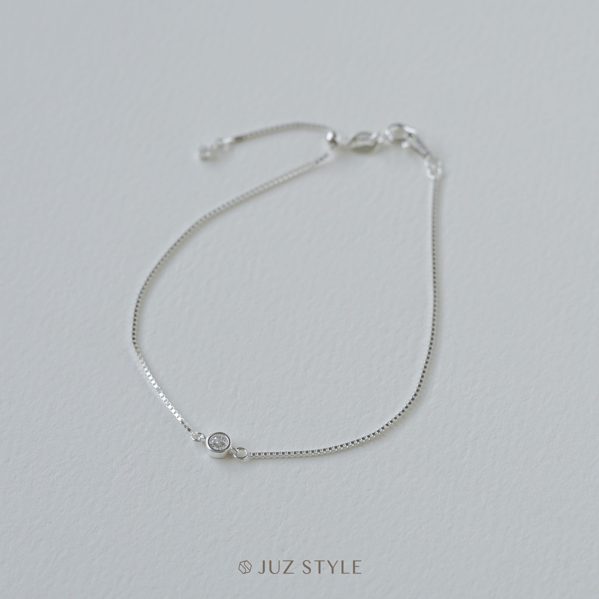  Lắc tay bạc one cz 