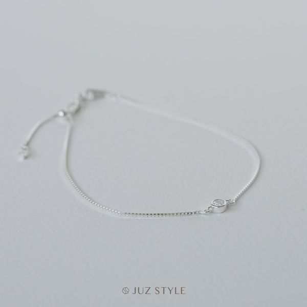  Lắc tay bạc one cz 