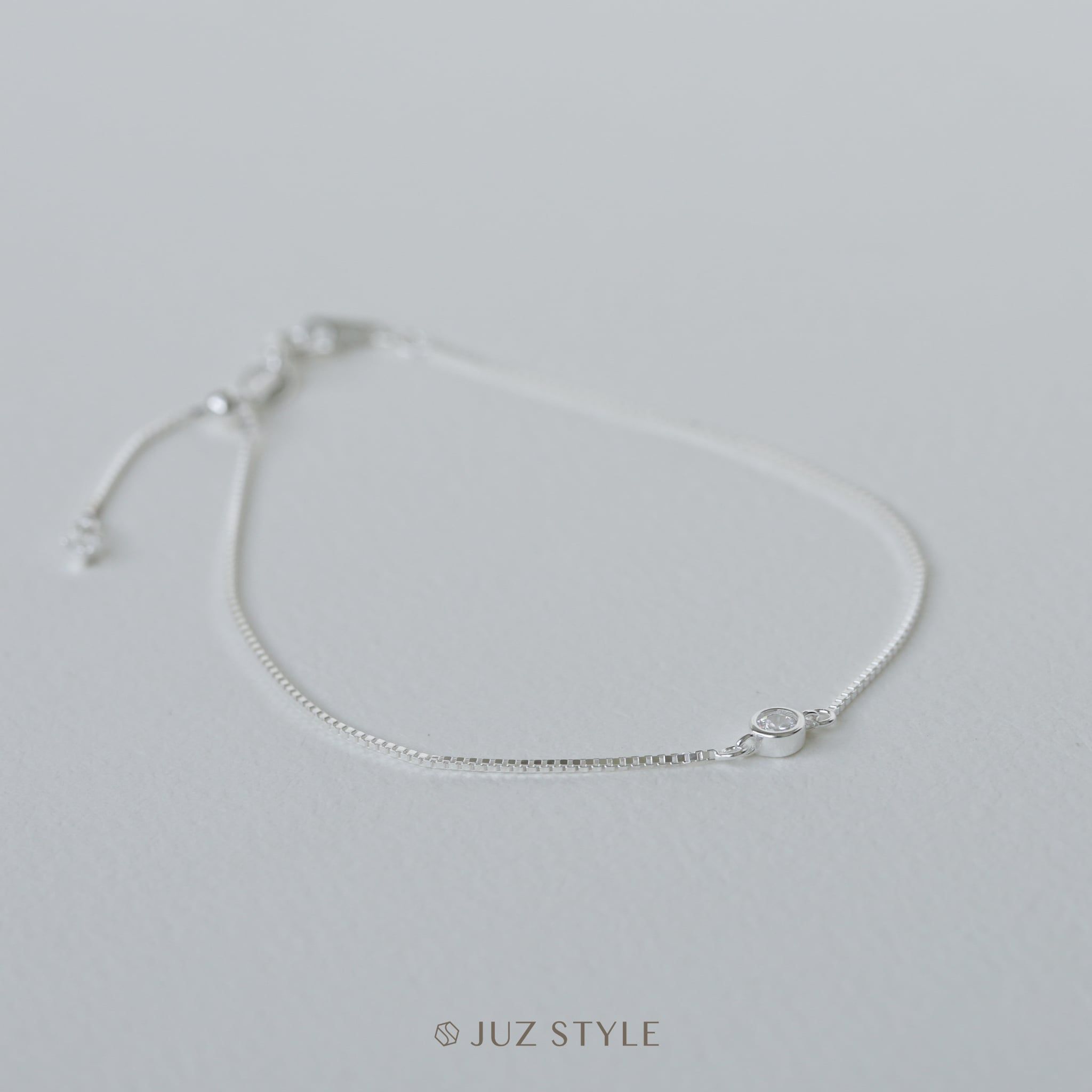  Lắc tay bạc one cz 