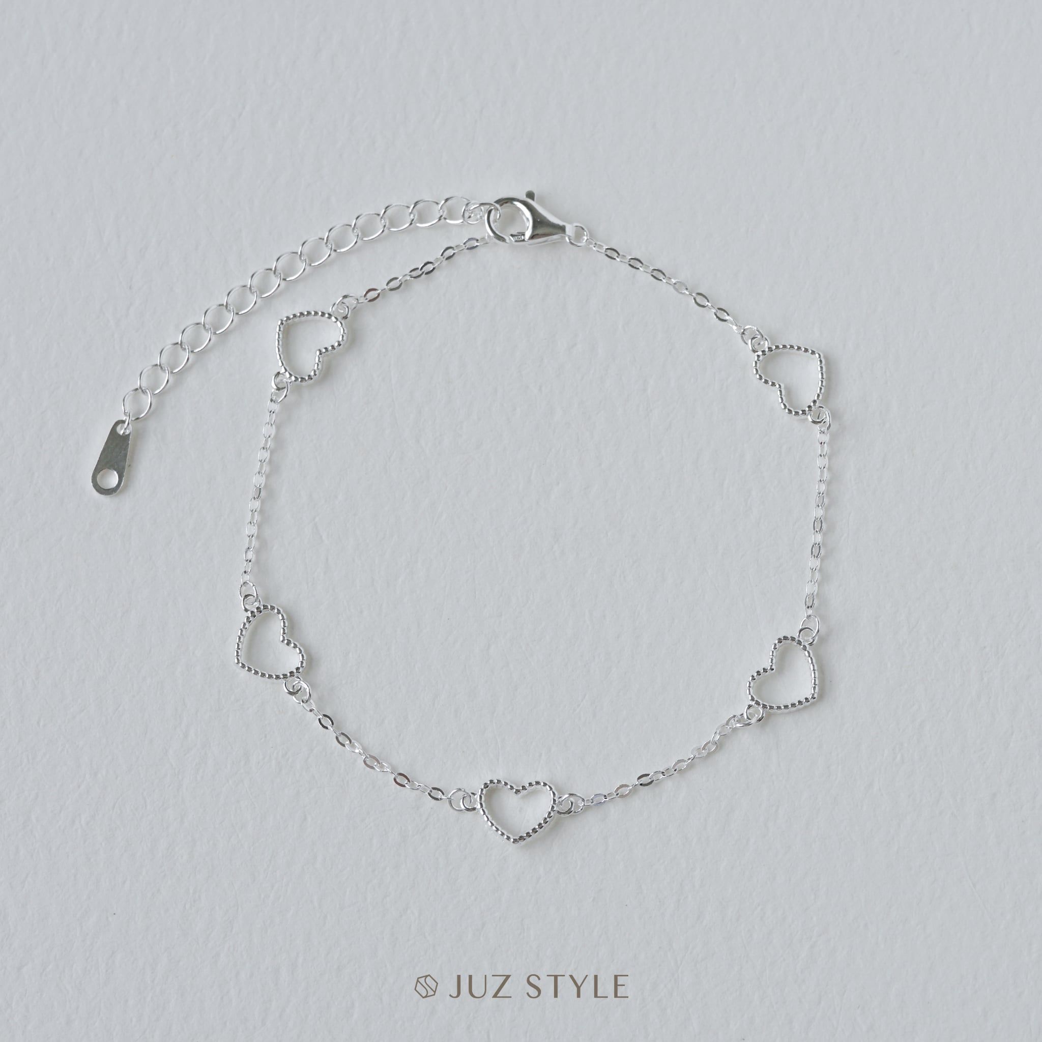  Lắc tay bạc Dotted Hearts 