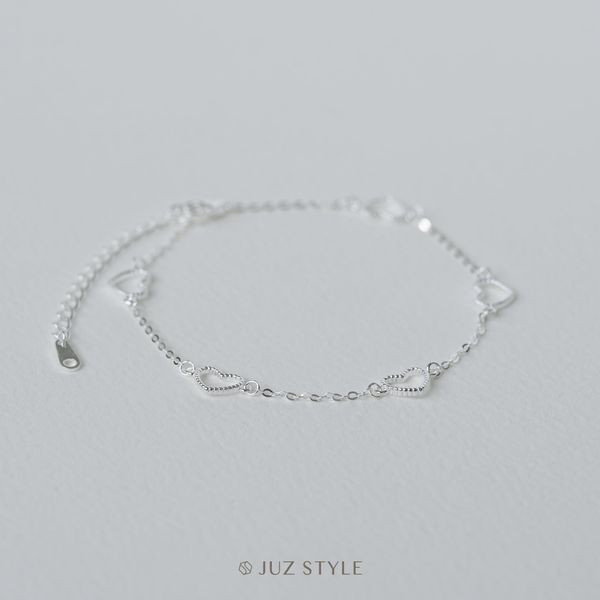 Lắc tay bạc Dotted Hearts 