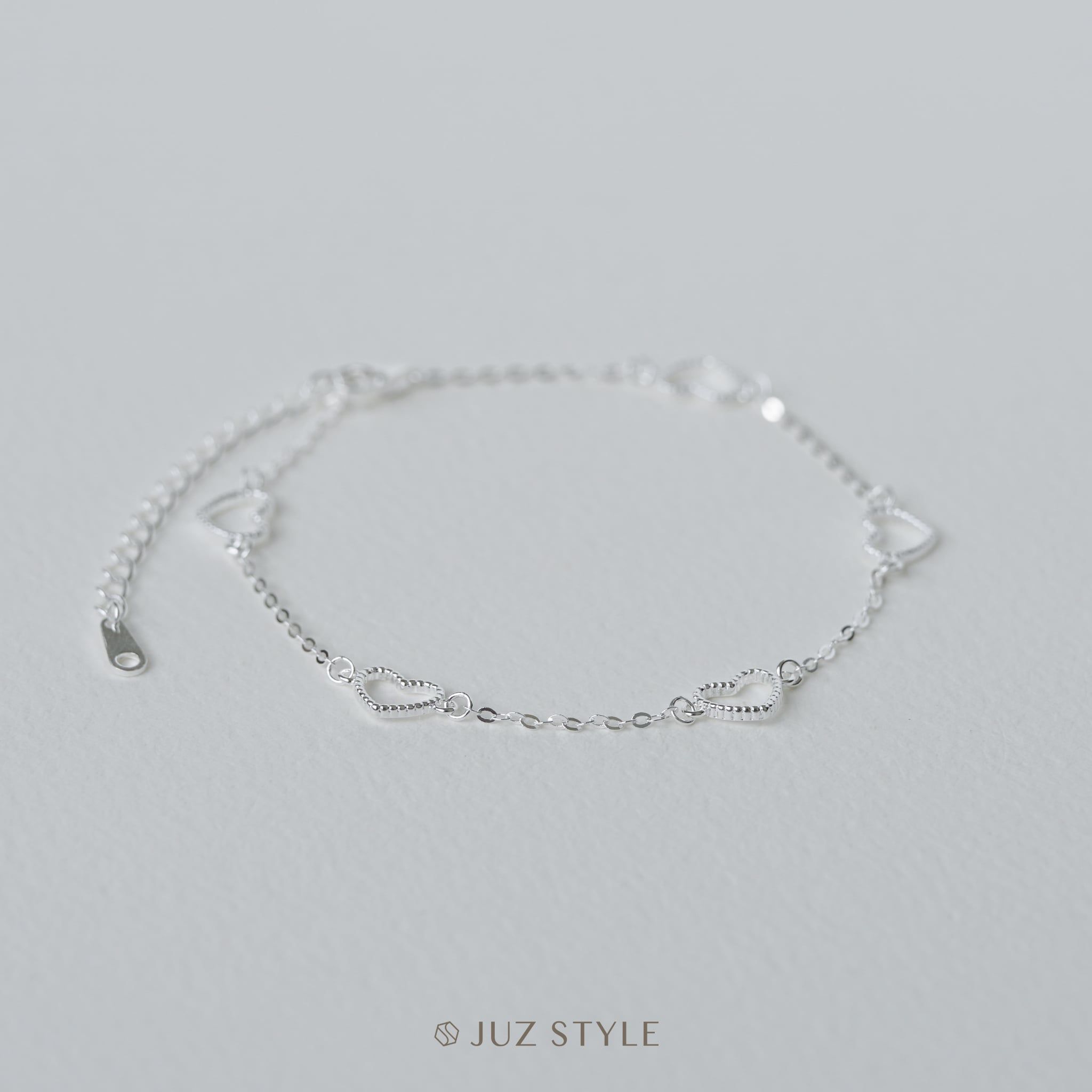  Lắc tay bạc Dotted Hearts 