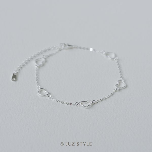  Lắc tay bạc Dotted Hearts 