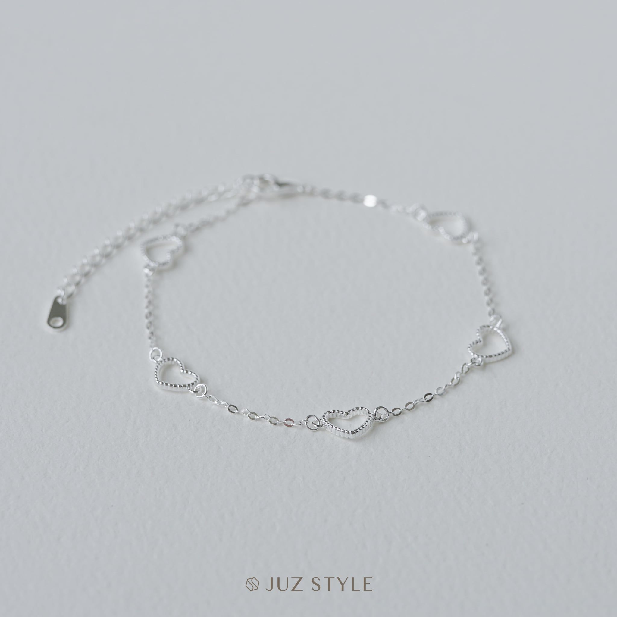  Lắc tay bạc Dotted Hearts 