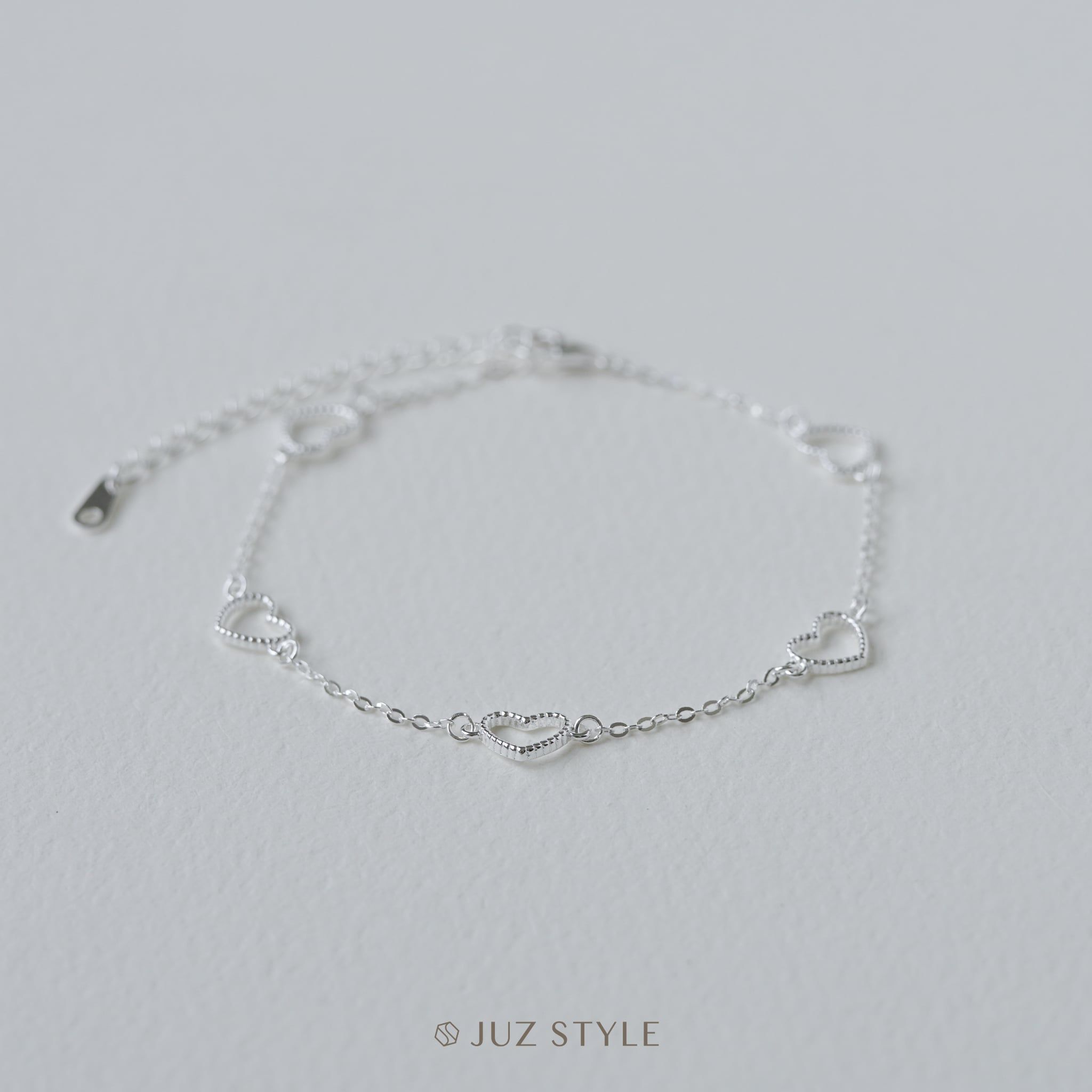  Lắc tay bạc Dotted Hearts 